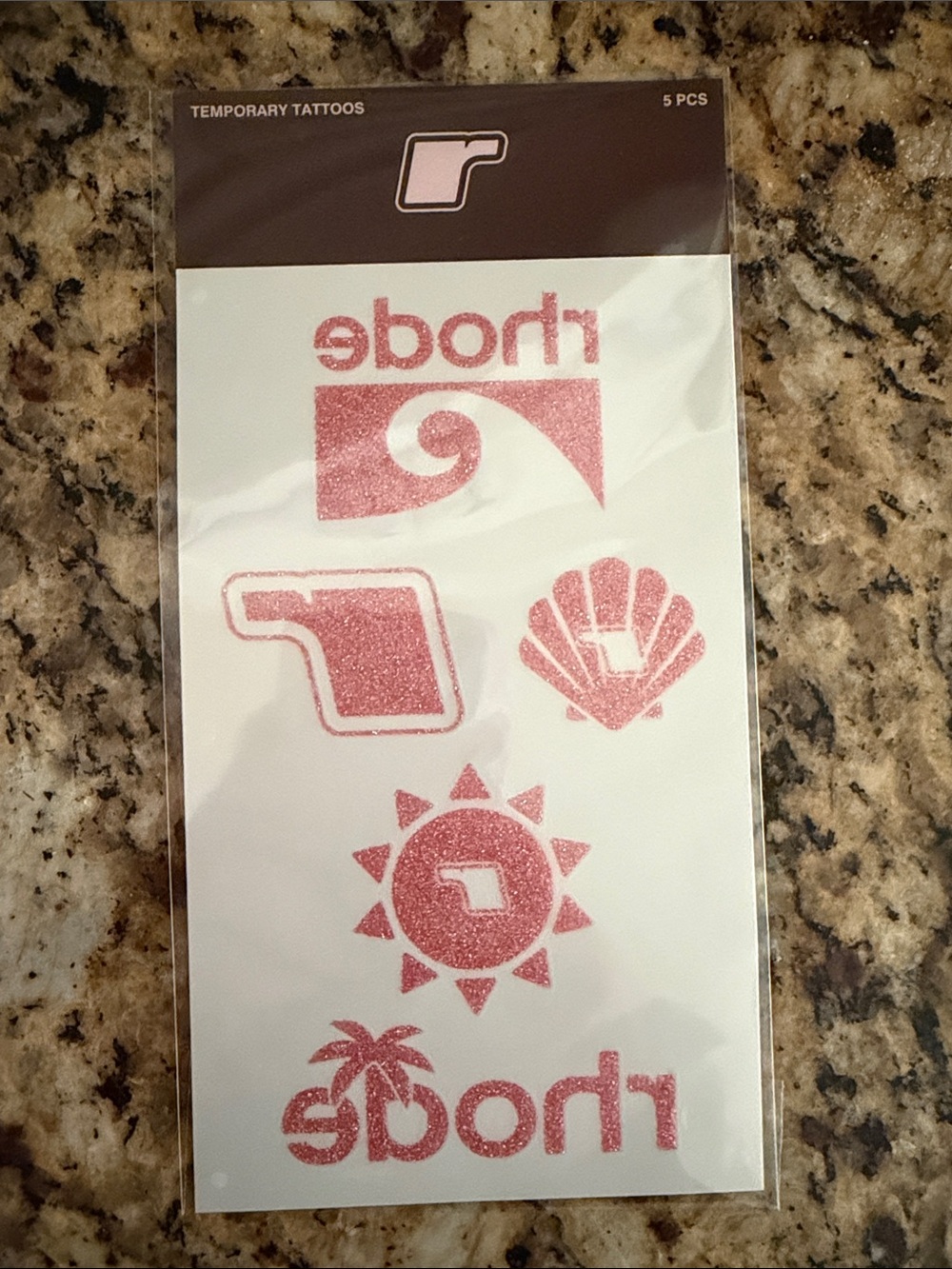 Rhode Summer Temporary Glitter Tattoos